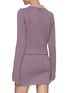Back View - Click To Enlarge - BOTTEGA VENETA - Contrast trim rib knit cardigan