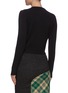 Back View - Click To Enlarge - MIU MIU - Jewelled brooch embellished cashmere cardigan