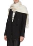 Figure View - Click To Enlarge - JOVENS - Fringed cashmere scarf