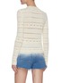 Back View - Click To Enlarge - SAINT LAURENT - Lace knit top