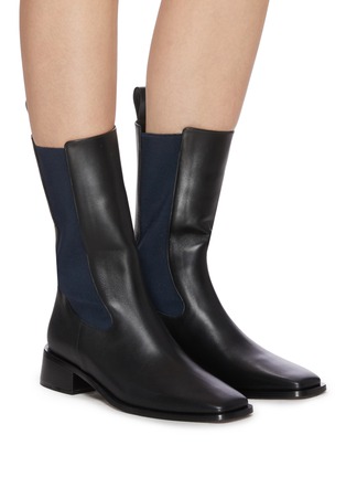 Figure View - Click To Enlarge - NEOUS - 'PROS' Mid Calf Leather Boots