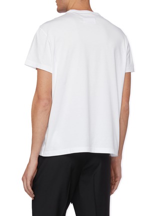 Back View - Click To Enlarge - MAISON MARGIELA - Distorted logo T-shirt