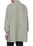Back View - Click To Enlarge - MAISON MARGIELA - Pinstripe oversized cotton shirt