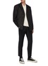 Figure View - Click To Enlarge - MAISON MARGIELA - Zipped pocket twill tailored pants