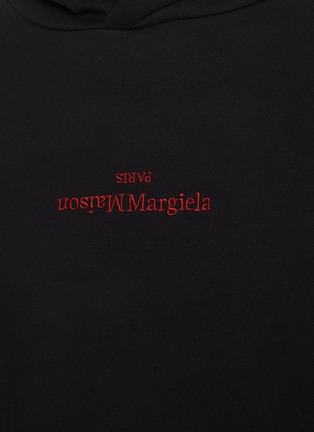  - MAISON MARGIELA - Inverted logo embroidered hoodie