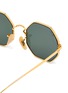 Detail View - Click To Enlarge - RAY-BAN - Clear Temple Tip Octagonal Metal Frame Junior Sunglasses
