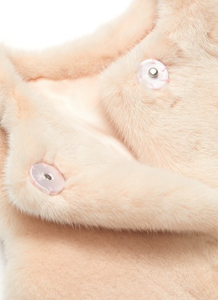 Detail View - Click To Enlarge - ISLA - Side Slit Pocket Toddler Mink Fur Vest