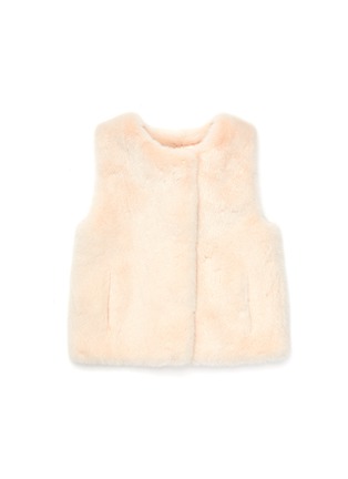 Main View - Click To Enlarge - ISLA - Side Slit Pocket Toddler Mink Fur Vest