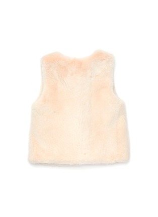 Figure View - Click To Enlarge - ISLA - Side Slit Pocket Toddler Mink Fur Vest