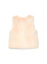 Figure View - Click To Enlarge - ISLA - Side Slit Pocket Toddler Mink Fur Vest