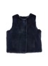 Main View - Click To Enlarge - ISLA - Side Slit Pocket Kids Mink Fur Vest
