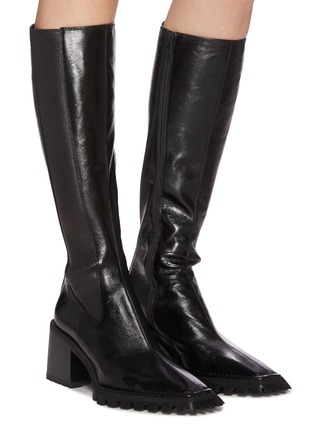 PARKER' Knee High Leather Boots 