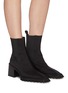 Figure View - Click To Enlarge - ALEXANDER WANG - 'PARKER' Nylon Ankle Boots