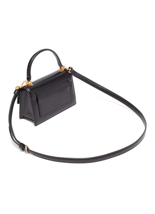 Detail View - Click To Enlarge - ALEXANDER WANG - 'W Legacy' Logo Plaque Leather Flap Satchel
