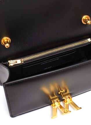 Detail View - Click To Enlarge - ALEXANDER WANG - 'W Legacy' Logo Plaque Leather Flap Satchel