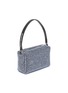 Back View - Click To Enlarge - ALEXANDER WANG - 'HEIRESS' RHINESTONE EMBELLISHED POUCH LOGO MEDIUM TOP HANDLE BAG