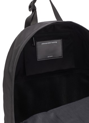 Detail View - Click To Enlarge - ALEXANDER WANG - 'Wangsport' Crush Pleat Logo Print Nylon Backpack