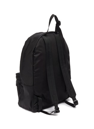 Back View - Click To Enlarge - ALEXANDER WANG - 'Wangsport' Crush Pleat Logo Print Nylon Backpack