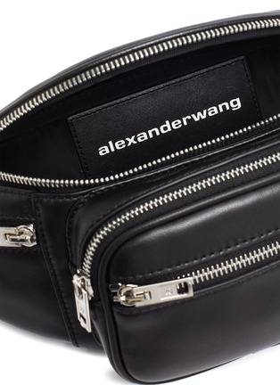 Detail View - Click To Enlarge - ALEXANDER WANG - 'Attica' Chain Strap Leather Belt Bag