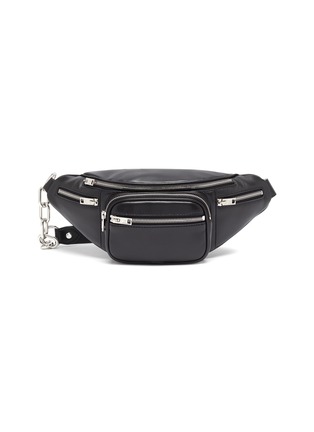 Main View - Click To Enlarge - ALEXANDER WANG - 'Attica' Chain Strap Leather Belt Bag