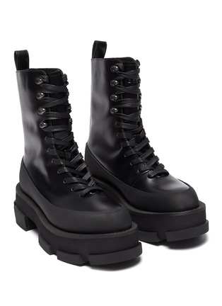 Detail View - Click To Enlarge - BOTH - 'Gao' platform leather combat boots