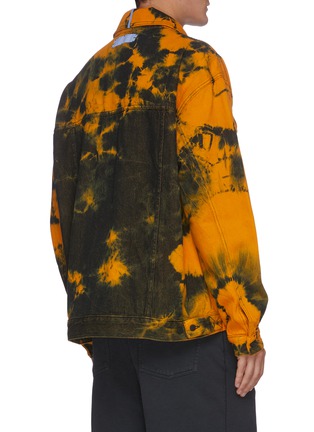Back View - Click To Enlarge - MC Q - 'GENESIS II' Tie Dye Oversize Denim Jacket