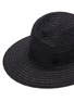 Detail View - Click To Enlarge - MAISON MICHEL - Virginie' Tonal Ridge Straw Hat
