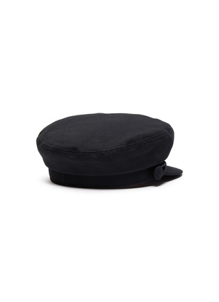 Figure View - Click To Enlarge - MAISON MICHEL - 'New Abby' Braided Band Cotton Newsboy Cap