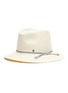 Main View - Click To Enlarge - MAISON MICHEL - Andre' Branded Tie Straw Hat
