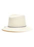 Figure View - Click To Enlarge - MAISON MICHEL - Andre' Branded Tie Straw Hat