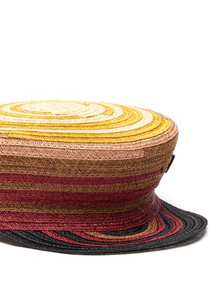 Detail View - Click To Enlarge - MAISON MICHEL - Abby' gradient canapa straw newsboy cap