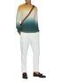 Figure View - Click To Enlarge - DREYDEN - Horizontal Gradient rib knit cashmere sweater