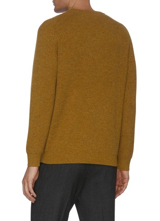 Back View - Click To Enlarge - DREYDEN - Rib knit cashmere sweater