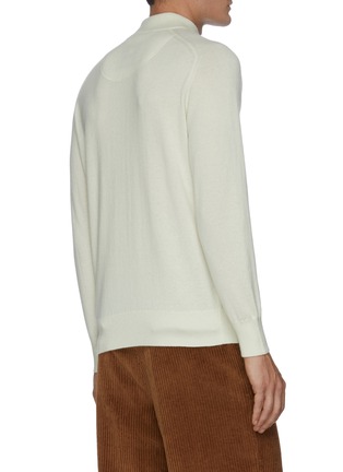 Back View - Click To Enlarge - DREYDEN - Slowboy Writer intarsia cashmere sweater
