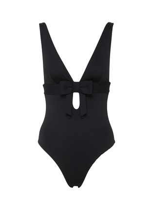Main View - Click To Enlarge - ZIMMERMANN - Bow Tie V-Neck Swimsuit
