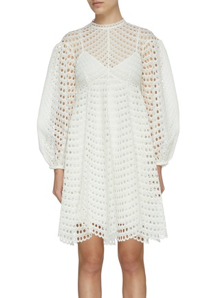 zimmermann brighton scallop mini dress