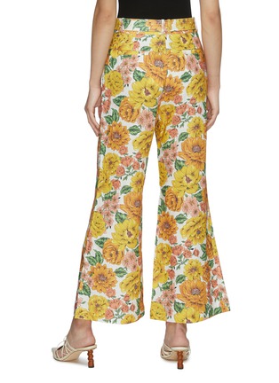 Back View - Click To Enlarge - ZIMMERMANN - POPPY' Floral Print Flare Leg Pants