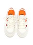 Detail View - Click To Enlarge - BOTH - Tyres' cut-out lace-up canvas sneakers