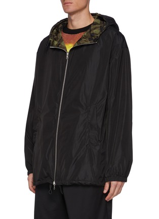 Detail View - Click To Enlarge - DRIES VAN NOTEN - 'Vence' check waterproof nylon reversible windbreaker