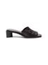 Main View - Click To Enlarge - ACNE STUDIOS - Single Band Block Heel Leather Sandals
