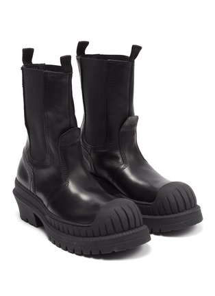 Detail View - Click To Enlarge - ACNE STUDIOS - Chunky Tread Sole Leather Chelsea Boots