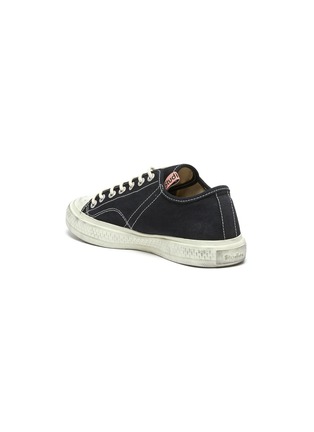  - ACNE STUDIOS - Distressed Detail Lace Up Canvas Sneakers