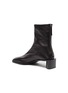  - ACNE STUDIOS - Square Toe Heeled Lambskin Leather Ankle Boots