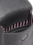 Detail View - Click To Enlarge - THOM BROWNE  - Four band flap pebble grain leather phone holder