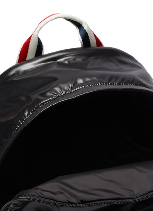 Detail View - Click To Enlarge - THOM BROWNE  - Ripstop leather backpack