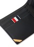 Detail View - Click To Enlarge - THOM BROWNE  - Tricolour Tab Enamel Billfold Leather Wallet