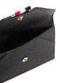 Detail View - Click To Enlarge - THOM BROWNE  - Envelope' Tricolour Stripe Logo Print Leather Cardholder