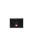 Main View - Click To Enlarge - THOM BROWNE  - Envelope' Tricolour Stripe Logo Print Leather Cardholder