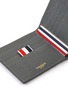 THOM BROWNE - Four Bar Stripe Pebble Grain Billfold Leather Wallet