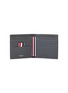 Figure View - Click To Enlarge - THOM BROWNE - Four Bar Stripe Pebble Grain Billfold Leather Wallet